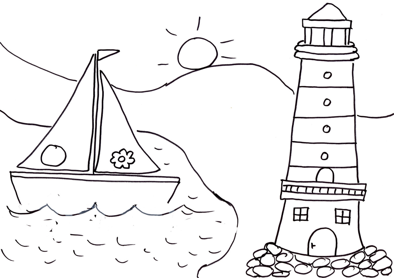 Entspannung am Meer: Wunderschöne Ausmalbilder Nordsee für Groß und Klein!